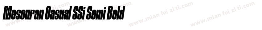 Mesouran Casual SSi Semi Bold Italic字体转换